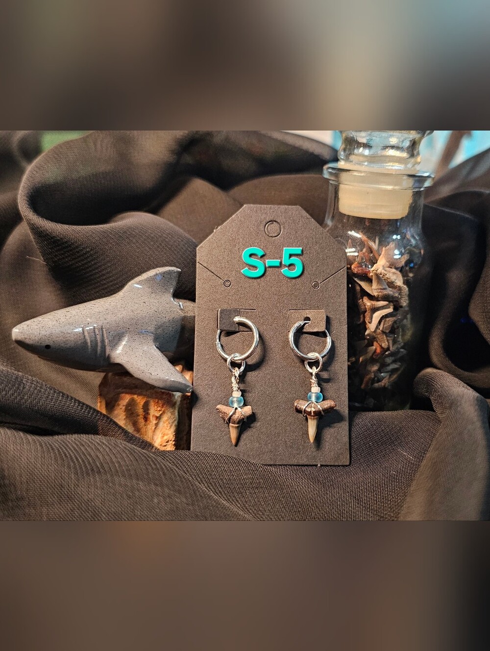 Shark Tooth Earrings (S-5)